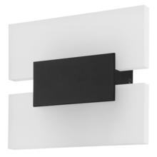 B2B Spec 204038A - 1 LT Led Wall Light w/ Black Finish & Satin Acrylic Shade