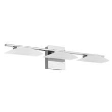 B2B Spec 204042A - 3 LT Integrated LED Bath/Vanity Light w/ Chrome Finish & Satin Shade