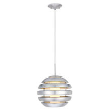 B2B Spec 204059A - 1x60W Pendant w/ Matte Nickel Finish & Frosted Opal Glass
