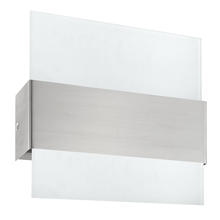 B2B Spec 204076A - 1 LT Integrated LED Wall Light w/ a Matte Nickel Finish & Satin Glass