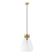 B2B Spec 204099A - Montey - Pendant Brushed Gold Clear Glass