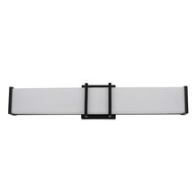B2B Spec 204124A - 1 LT LED Bath/Vanity Light w/ Matte Black Finish & White Acrylic Shade