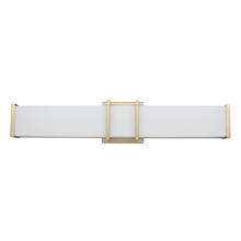 B2B Spec 204126A - 1 LT LED Bath/Vanity Light w/ Brushed Gold Finish & White Acrylic Shade