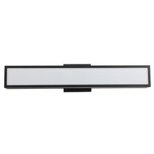 B2B Spec 204139A - 1 LT Integrated LED Bath/Vanity Light w/ Black Finish & White Acrylic Shade