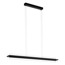 B2B Spec 204361A - 1 LT Integrated LED Linear Pendant w/ Black Finish & Clear Acrylic Diffuser