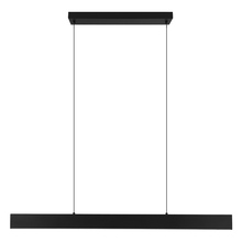 B2B Spec 204376A - 1 LT Integrated LED Linear Pendant w/ Matte Black Finish & White Diffuser