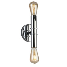 B2B Spec 204466A - 2 LT Open Bulb Bath/Vanity Light w/ Chrome Finish