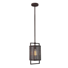 B2B Spec 204549A - 1 LT Outdoor Wall Light w/ Rust Color Finish & Clear Glass Shade