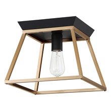 B2B Spec 204601A - 1 LT Open Frame Ceiling Light w/ Brushed Gold & Matte Black Finish