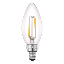 B2B Spec 204633A - 4W Clear LED B10-E12 Candelabra Base Bulb 450 Lumens, 3000K (10 pack)