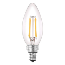 B2B Spec 204633A - 4W Clear LED B10-E12 Candelabra Base Bulb 450 Lumens, 3000K (10 pack) (10 pack)