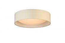 B2B Spec 204723A - Integrated LED 16" Ceiling Light w/ White Fabric Shade & White Acrylic Diffuser