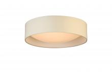 B2B Spec 204723A - LED Ceiling Light - 16" White Fabric Shade With Acrylic White Diffuser