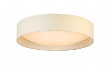 B2B Spec 204726A - LED Ceiling Light - 20" White Fabric Shade With Acrylic White Diffuser