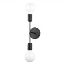B2B Spec 205332A - 2 LT Open Bulb Wall Light w/ a Matte Black Finish