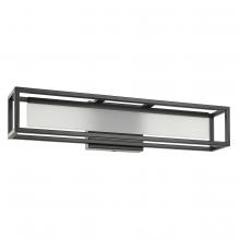 B2B Spec 205622A - Bath/Vanity Light With Matte Black Finish and White Acrylic Shade 19W Integrated LED