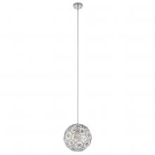 B2B Spec 205637A - 1 LT Pendant With Chrome Finish and Geometric Shaped Chrome Shade 1-60W E26 Bulb