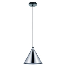 B2B Spec 205642A - 1 LT Mini Pendant w/ Black Finish & Matte Nickel Metal Shades