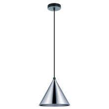 B2B Spec 205642A - 1 LT Mini Pendant Structured Black Finish WithMatte Nickel Metal Shades 3-40W E26 Bulbs