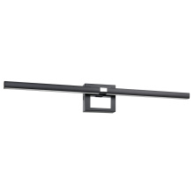 B2B Spec 205806A - 1 LT Integrated LED Bath/Vanity Light w/ Black & Chrome Finish & White Diffuser