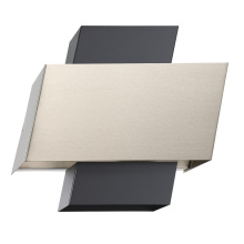 B2B Spec 205838A - 1 LT Wall Light w/ a Black & Brushed Nickel Finish