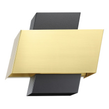B2B Spec 205839A - 1 LT Wall Light w/ a Black & Brushed Brass Finish