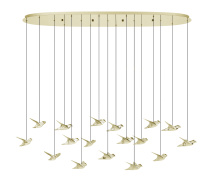 B2B Spec 206641A - Paratebueno - 17 LT Linear Pendant