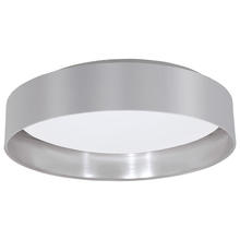 B2B Spec 31623A - 1 LT Integrated LED Ceiling Light w/ Grey & Sliver Finish & White Plastic Diffuser