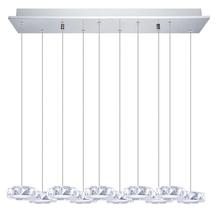 B2B Spec 39012A - 10x4.5W Multi Light Pendant w/ Chrome Finish & Crystals