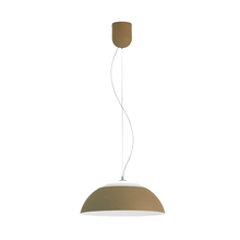 B2B Spec 39293A - 1 LT LED Pendant w/ Taupe Finish & Taupe Outer Finish &  White Interior Finish Metal Shade