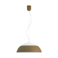 B2B Spec 39294A - 1x35W LED Pendant w/ Taupe Outer Finish & White Interior Finish