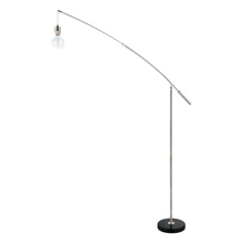 B2B Spec 39368A - Nadina 1 - Floor Lamp Matte Nickel and Black Finish