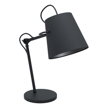 B2B Spec 39866A - Granadillos - Desk Lamp black Finish Black Fabric Shade 1-60W