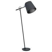B2B Spec 39867A - Granadillos - Floor Lamp Black Finish Black Fabric Shade 1-40W