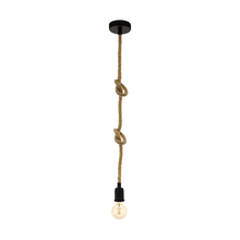 B2B Spec 43256A - 1 LT Open Bulb Rope Pendant