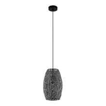 B2B Spec 43391A - Riyadh - Pendant - Metal Antique Black Shade 1-60W