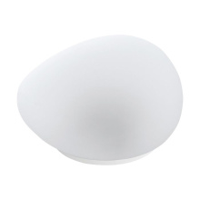 B2B Spec 48848 - Solar Integrated LED Outdoor Table Light w/ a White Plastic Shade