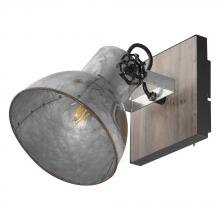 B2B Spec 49648A - 1 LT Wall Light w/ a Distressed Zinc & Black Finish
