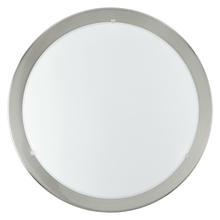 B2B Spec 82942A - 1 LT Ceiling Light w/ Matte Nickel Finish & Satin Glass Shade