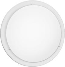 B2B Spec 82958A - 1 LT Ceiling Light w/ White Finish & Satin Glass Shade