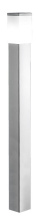 B2B Spec 86389A - 1 LT Outdoor Post Light w/ Stainless Steel Finish & Opal Frosted Glass Shade
