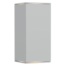 B2B Spec 88101A - 2x50W Outdoor Wall Light w/ Silver Finish & Clear Glass