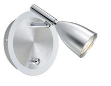 B2B Spec 88359A - 1x50W Wall Light w/ Brushed Aluminum & Chrome Finish