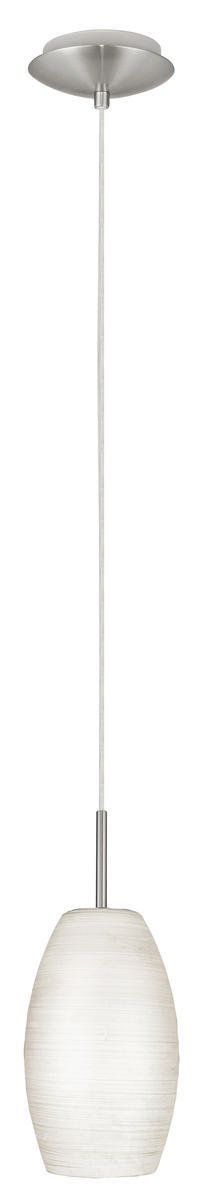 B2B Spec 88953A - 1 LT Mini Pendant w/ Matte Nickel Finish & White Glass Shade