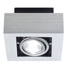 B2B Spec 89075A - 1x35W Ceiling Track Light w/ Brushed Aluminum, Black & Chrome Finish
