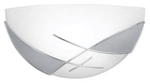 B2B Spec 89759A - 1x60W Wall Light w/ Chrome & Satin Finish & Clear & White Paint Design