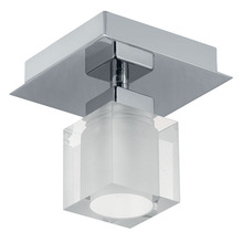 B2B Spec 90117A - 1x60W Ceiling Light w/ Matte Nickel & Opal Frosted Glass