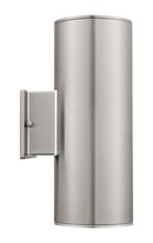 B2B Spec 90121A - 2 LTOutdoor Wall Light w/ Stainless Steel Finish & Clear Glass