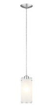 B2B Spec 90338A - 1x100W Mini Pendant w/ Matte Nickel Finish & Frosted Clear Glass