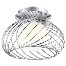 B2B Spec 91166A - 1x40W Ceiling Light w/ Chrome Finish & Opal Frosted Glass